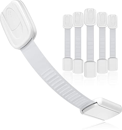 Klink - Lot de 6 Serrures de Sécurité pour Enfants, Verrouillage pour Armoires, WC, Cuisines, Portes, Fenêtres, Réfrigérateurs, Adhésif Extra Fort, Protection Bébés et Animaux Domestiques