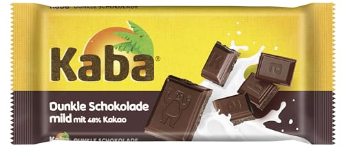 Kaba dunkle Schokolade, Schokoladentafel, 90 g Tafel, vollmundige, dunkle Schokolade mit original Kaba-Geschmack