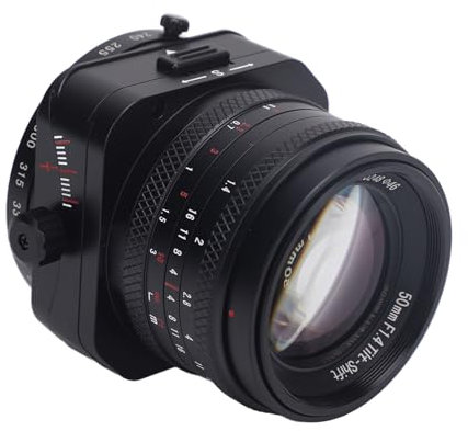 Obiettivo Fotocamera Frame F1.4 da 50 Mm, Obiettivo Tilt con Messa a Fuoco Manuale Half Frame, Apertura Ampia, Obiettivo con Attacco E per A6000 A6300 A6400 A7C A7MIII