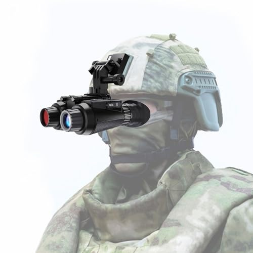 SUZLAZYR Huvudmonterade nattvisionsglasögon, mörkerseende kikare för vuxna, 36 MP mörkerseende 4K UHD-kikare med 8 x digital zoom för camping utomhusövervakning