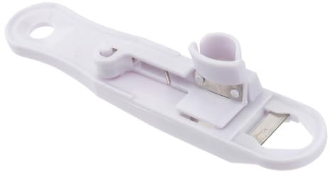 Cabilock 1 Pc Strappa Fagioli Aria Formatrice di Fagiolini Fagiolo Grattugia per Fagiolini Taglierini da Cucina Lanciare Piega Pelapatate per Fagiolini Pelapatate per Mais Bianca Plastica