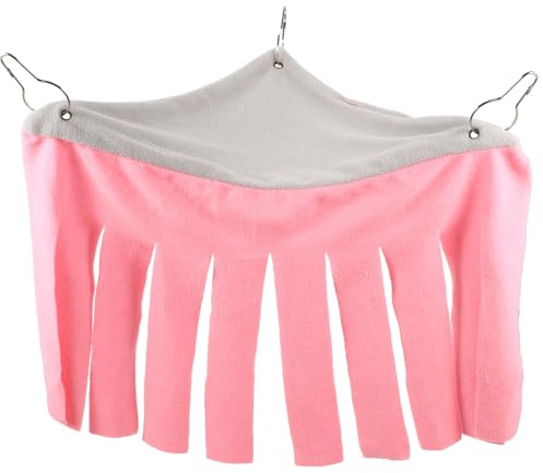 Abaodam Maisonnette pour Cochons d'Inde Et Hamac Cachette pour Petits Animaux, Tissu Respirant Et Confortable, Taille Compacte, Usage Cage en Coin, Adaptée Lapins Et Hamsters