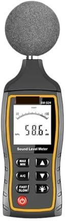 Decibelmätare, Ljudnivåmätare 30 till 130 dB detektor digital professionell decibelmeter bullernivå decibelmätare