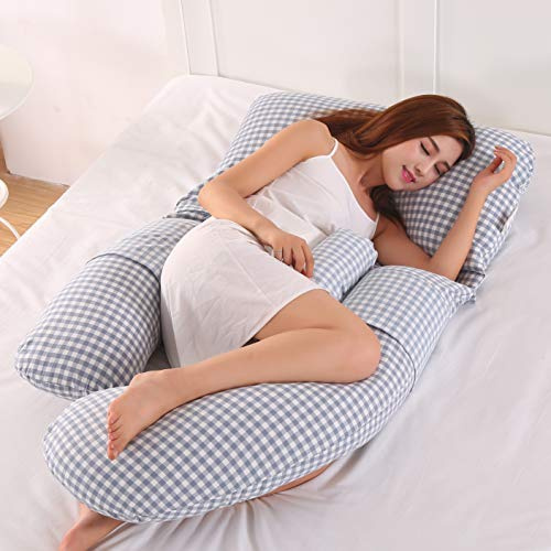 AEIL Cuscino a forma di G per donna incinta, per dormire, rimovibile, multifunzione, silenzioso e confortevole, ergonomico