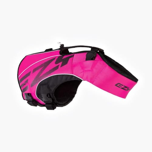 EZYDOG X2 Boost Dog Life Jackets | Dog Lifejacket, Adjustable Life Jacket for Dogs, Boating, Paddle Board, Superior Buoyancy, Rescue Handle, Reflective Stitching (Pink, XL)