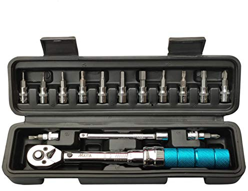 Professioneller Voreingestellter Drehmomentschlüssel Satz 1/4 Zoll 1-15 Nm Fahrrad Werkzeugsätze Fahrrad Reparatur Schlüssel Handwerkzeuge Hohe Präzision 3%