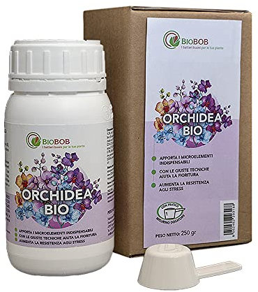 BIOBOB Concime Biologico per Orchidee, Fertilizzante liquido concentrato