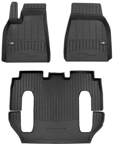M MOTOS Bilgummimattor för Tesla Model X fran 2015 Förbättra din resekomfort med Anti-Slip Mat Car 3D- Golvmattor för bilgolv i alla väder, skydd mot smuts