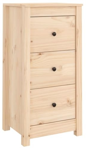 vidaXL Sideboard mit Schubladen Kommode Anrichte Schrank Beistellschrank Mehrzweckschrank Schubladenschrank 40x35x80cm Massivholz Kiefer