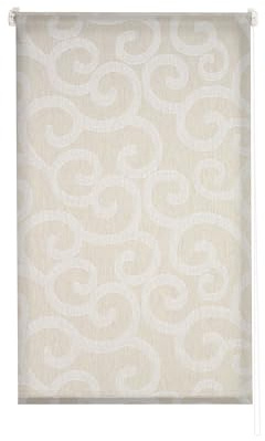 Estoralis | Ornella | Estor Enrollable Diseño Moderno | Visillo Translúcido | Color Beige | 110 x 255 cm (Ancho/Alto) Tamaño Tela 107 x 250 cm | Estores para Ventanas y Puertas