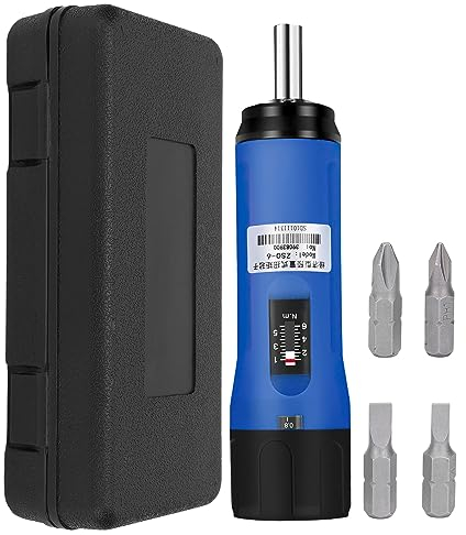 Nimomo Cacciavite Dinamometrica, 1-6 Nm Chiave Dinamometrica Preimpostato Cacciavite Dinamometrico Regolabili, Set Di Cacciaviti Dinamometrici Con Punte Sostituibili Utensili Manuali per Bici Moto