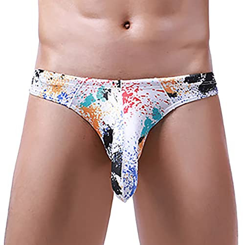 SKFLABOOF String Tanga Herren Suspensorium Herren Unterhose Herren Leder Dessous Lange Boxershorts Herren Baumwolle Unterhosen Herren Männer String Tanga Erotische Unterwäsche Herren