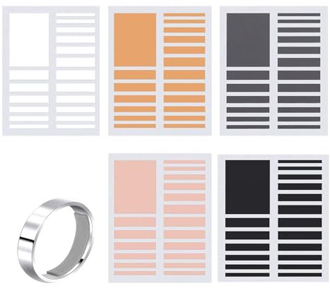 Ajusteur Bague Invisible, Réducteur de Bague Ajusteur Bague Petite taille de bague (noir, blanc, jaune, gris, teint)