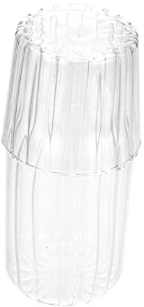 UTHCLO Vaso Per Acqua in Vetro Vaso Per Acqua Fredda Bollita Trasparente Capacità Utilizzo Domestico e Ufficio