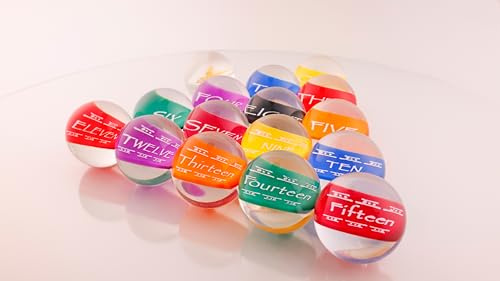 Southern Rec Supply Clear Pool Billiards Balls Set by SRS - Full Set 2-1/4 in. Transparent w/White Print, 4.2oz, 2.25 Diam