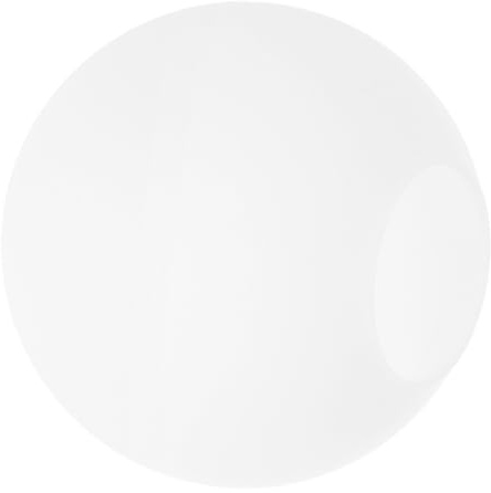 BESPORTBLE Pantalla de Vidrio Lampara de Vidrio Esmerilado, Pantalla de Lámpara Redonda de Color Claro para Lámpara Techo, Luz Difusa Decorativa para Dormitorio