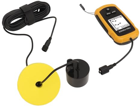 Emoshayoga Bärbar Fish Depth Finder LCD-skärm Handhållen Fish Finder för Fiskeentusiaster