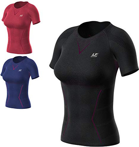 LP SUPPORT Air-Series ARF-2301-Z Damen Funktions-Shirt (Kurzarm), Größe:M, Farbe:schwarz