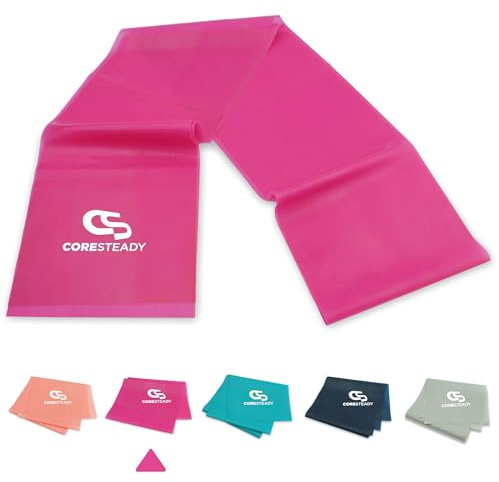Coresteady Gomas elásticas de musculación para Hombres y Mujeres - Banda elástica - Tonifica y desarrolla Fuerza, flexibilidad y Masa Muscular - Incluye guía de Ejercicios