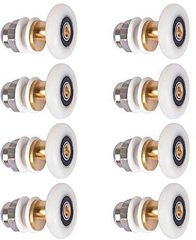 LESOLEIL Roue de Remplacement pour Rouleau de Porte de Douche 8 pièces 19mm | douche et cabines de massage, baignoires, bains à remous ou autres accessoires de meubles