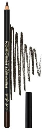 L.A. Girl PERFECT PRECISION EYELINER, Dark Brown GP702 - Long Lasting Smudge Proof Creamy Formula - Highly Pigmented Eye Liner Pencil - Smooth Application for All Skin Types - Available in 8 Shades