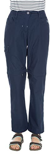 Trespass Rambler - Pantaloni Impermeabili Convertibili da Uomo, con Protezione UV con Zip, Colore: Blu Navy, S