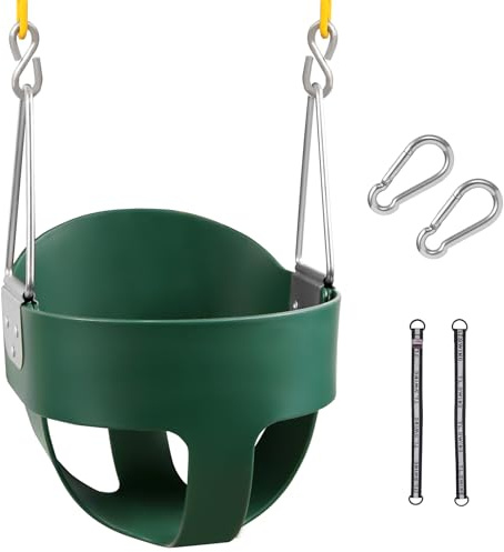 RedSwing High Back Toddler Bucket Swing Seat with Coated Chains, Heavy Duty Kids Swing Seat for Outside, Playground, Backyard, Swing Set Accessories