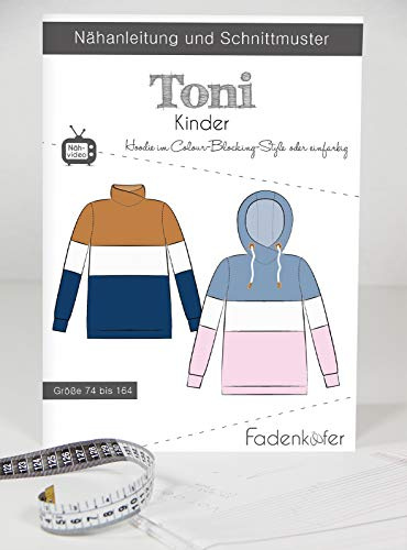 Papierschnittmuster Hoodie Toni Kinder