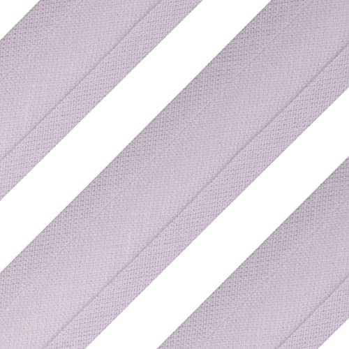Realm Bias Binding Tape, Cotton, 1 Inch / 25mm - 5 Metres (Lilac)