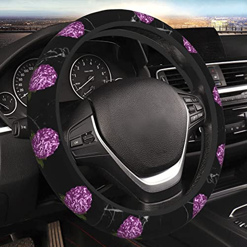 Car Steering Wheel Cover Hydrangea Comfortable Steering Wheel Covers Smooth Car Steering Wheel Protector 38Cm For Truck Men Car Accessories