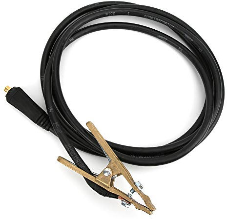 Pinza de Tierra para Soldadura TIG, Pinza de masa con Cable de 3 Metros y Sección Transversal de 25mm²,Pinza de Tierra de Latón para Soldadura TIG de 260A MMA ARC,