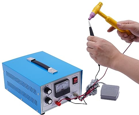 Poste à souder par points 50 A DIY Machine à souder bijoux or argent machine à souder Pulse Spot Welder avec pédale