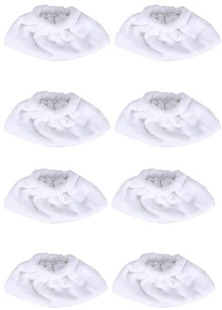 Dampfreiniger Tücher Universal, 8 x Dampfreiniger Boden Tücher, Dampfreiniger Mikrofaser Ersatztücher Set für die Handdüse Kompatibel die Meisten Dampfreiniger (8)