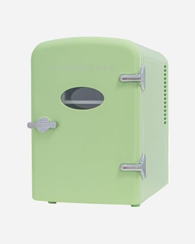 Flamingueo Nevera Pequeña - Mini Nevera 4L, Nevera 12V/220V, Mini Neveras Para Habitación, Función Frío y Calor, Nevera Cosmeticos, Nevera Skincare