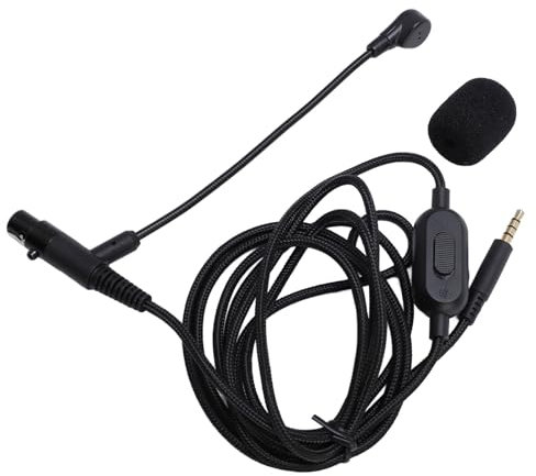 KENANLAN Boom - Câble de microphone pour casque XLR 3 broches - Pour femme - Jusqu'à 3,5 mm - Câble avec microphone pour Q701 K712 K702 K240 K240 Mk II K141 K171