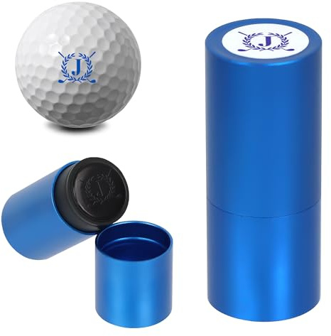 LACGO Golfbollsstämpel, golfbollsstämpel, återanvändbar självbläckande golfbollsstämpelmarkör för att identifiera golfbollar, golfgåvor golftillbehör för män och kvinnor golfare