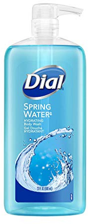 Dial Body Wash, Refresh & Renew Spring Water, 23 Fl Oz (Pack of 3), Hydraclean Complex & Vitamin E, Gentle, Leaves Skin Feeling Nourished, Dermatologist-Tested, No Parabens & Sulfates