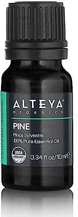 Alteya Organic Aceite de pino (Pinus Sylvestris) 10 ml - Aceite esencial de pino natural puro orgánico certificado por el USDA 100% (Ver página de detalles de Amazon)