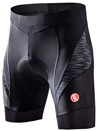 Souke Sports Herren 4D Gepolsterte Radlerhose Atmungsaktiv Schnelltrocknend Fahrradhose