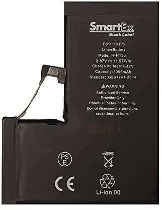 Smartex® Black Label Akku Batterie kompatibel mit iPhone 13 Pro - 3095 mAh | 2 Jahre Garantie