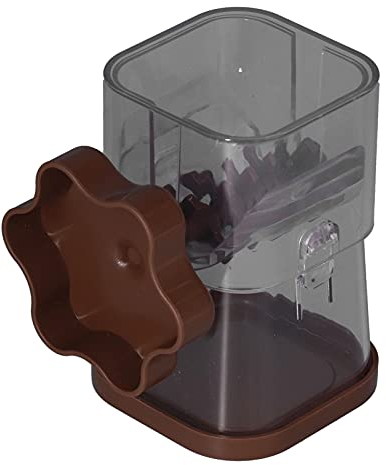 Picadora Manual de Frutos Secos, Molinillo con Manivela para Almendras, Avellanas y Nueces Pecanas, Color Marrón, Fácil Limpieza