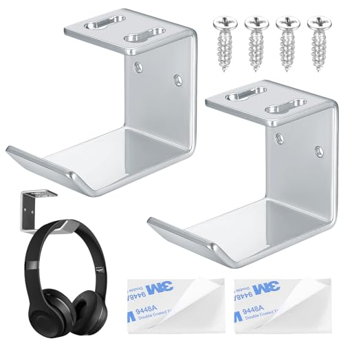 Jttxiu 2 Piezas Soporte de Pared para Auriculares, Gancho Colgador de Pared para Auriculares Inalámbricos y con Cable
