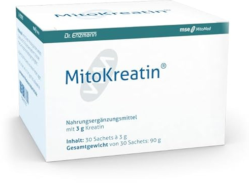MitoKreatin® Nahrungsergänzungsmittel mit 3 g reinem Kreatin in praktischen Sachets