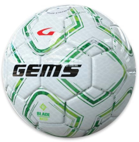 Gems TN02-1325 BLADE MATCH UNISEX Pallone da calcio ricreativo VERDE/VERDEFLUO Taglia 4