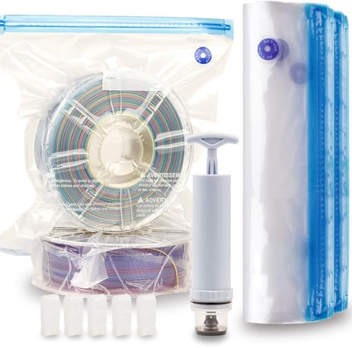 LVVJ3D Filament Storage Bags 30pcs, 3D Printer Filament Storage Bags Vacuum Sealed Kit, Perfect for 3D Printer Filament Storage and Keep Filament Dry(33 * 38CM)