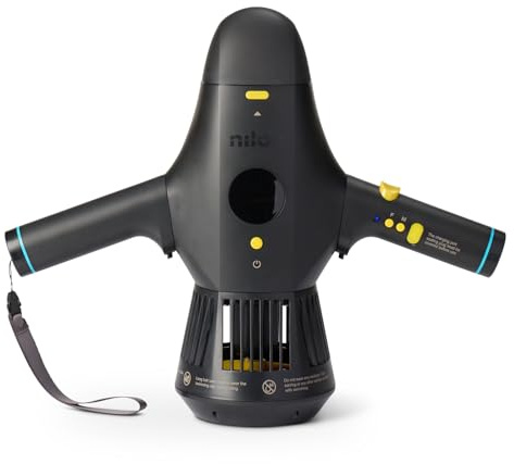 Nilox Waterscooter, Acqua Scooter Elettrico per Sup e Immersioni Fino a 5 m di Profondità, Fino a 60 min di Utilizzo, 2 Velocità fino a 5 km/H, Facile da Trasportare, Colore Nero