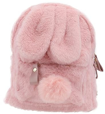 Healvian Plüsch-rucksack Mit Verstellbarem Schultergurt Für Mädchen Niedlicher Bunny-rucksack Für Schule Und Geräumiger Schulranzen Für Tägliche Utensilien