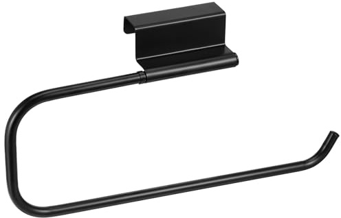 Soporte para toallas de papel para puerta de armario, soporte para toallas de papel de 12.6 pulgadas, estante para debajo del fregadero, almacenamiento y dispensador para cocina, baño, lavandería