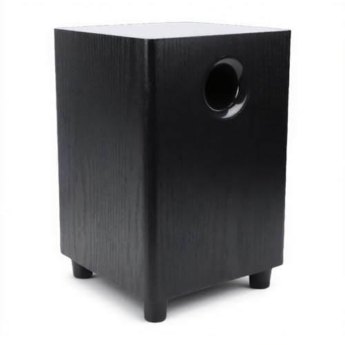 ASHATA Subwoofer Pasivo de 6,5 Pulgadas, Potencia de 100 W, Graves Potentes, Sonido Potente, Material de Madera de Fibra Sintética, Altavoz Pasivo Independiente para Fiesta de Cine en