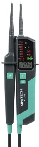Kewtech KT1795 2 Pole Voltage Tester with Phase Rotation, Black, Green